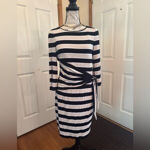 WHBM stripped cinched tee shirt dress
Size 6 R